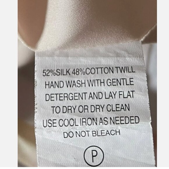 Marie Oliver Silk Blend Watercolor Flutter Sleeve Tiered Dress Women's size L - Picture 9 of 9